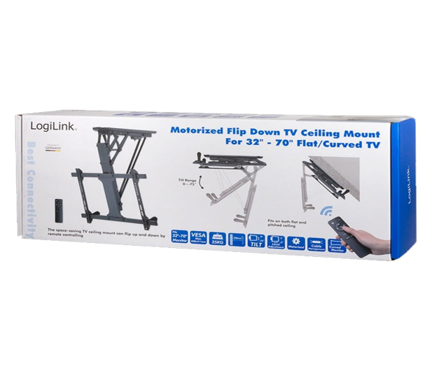 LogiLink Uchwyt sufitowy do TV, 32-70 cali, maksymalnie 35kg. elektry - 1584131 - zdjęcie 7
